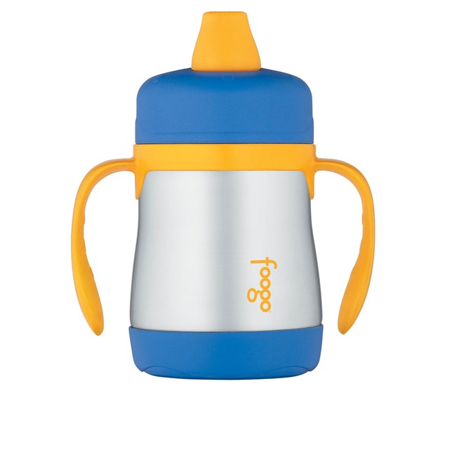 210ml Foogo® Vacuum Insulated Soft Spout Sippy Cup - Blue