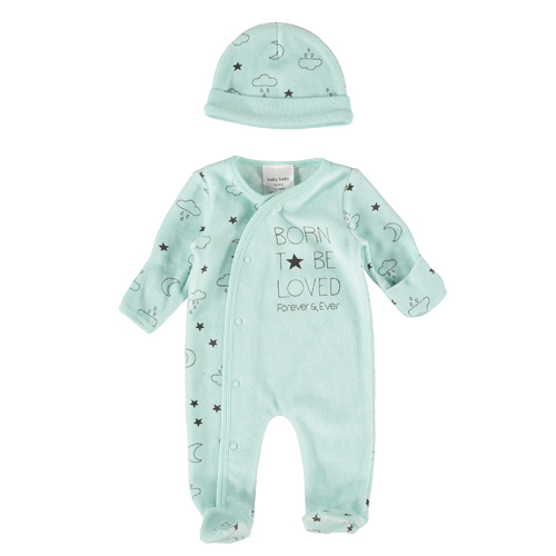 mint green baby clothes
