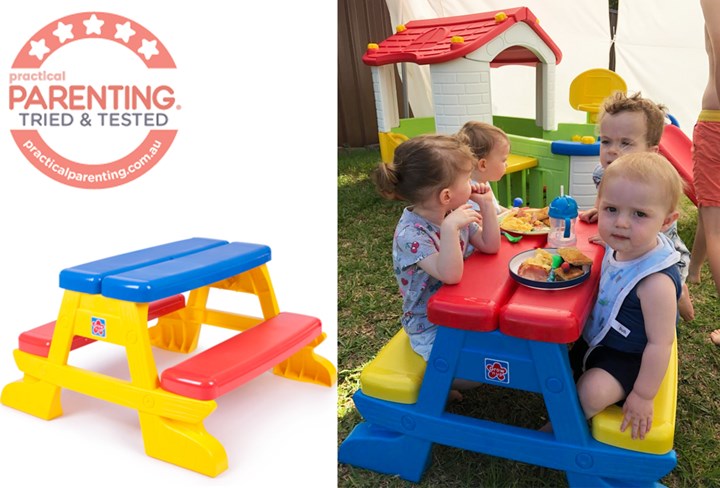 Grow N Up Kids Picnic Table And Bench Chair Set Practical