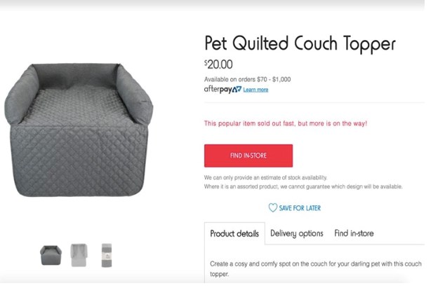 kmart kids couch