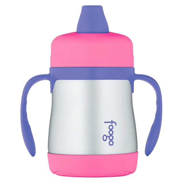 210ml Foogo® Vacuum Insulated Soft Spout Sippy Cup - Pink
