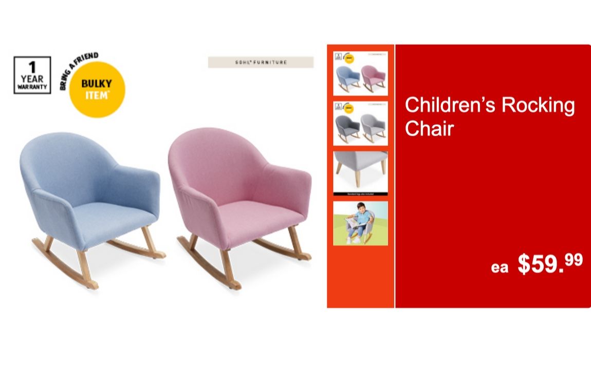aldi childrens furniture