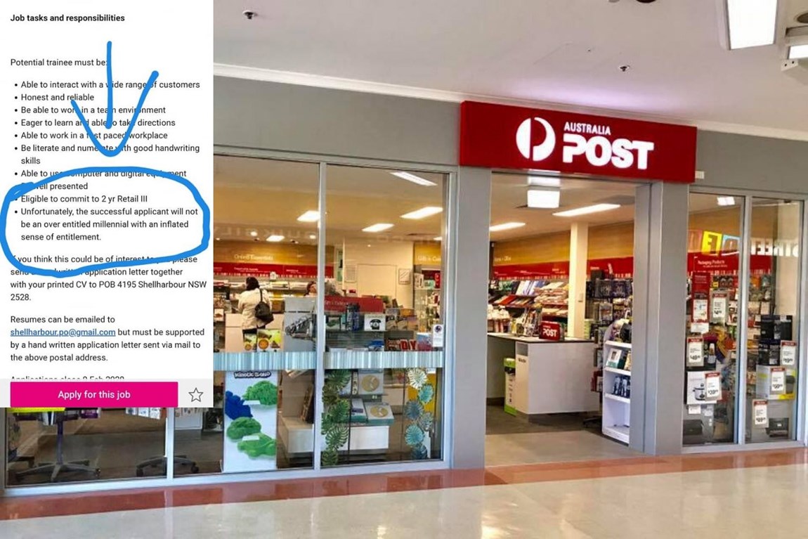 Australia post left red faced after barring 'entitled' young people on seek  employment listing | Practical Parenting Australia