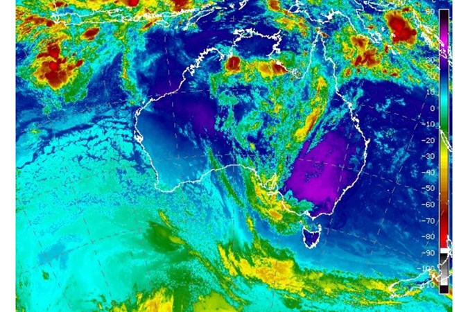 Satellite image of Australia, January 31. Credit: BOM