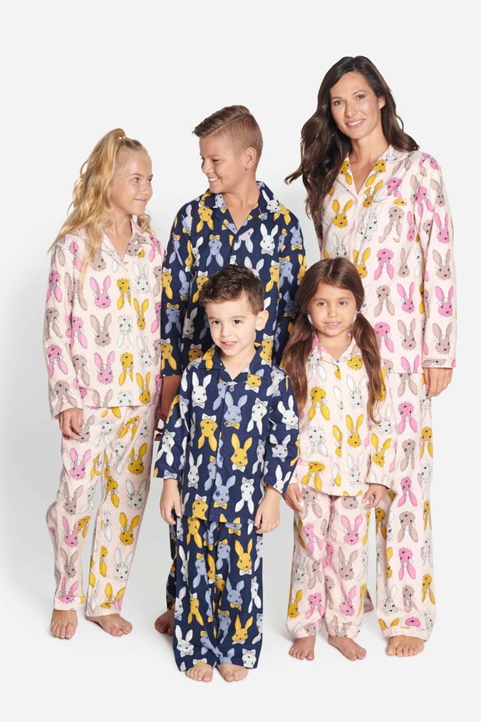 Cosy flannelette matching pyjamas.