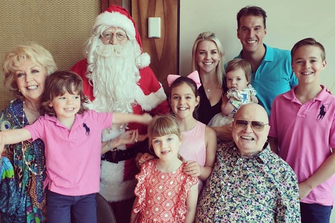 Bert and Patti with Lauren's family at Christmas last year. Image: Instagram.