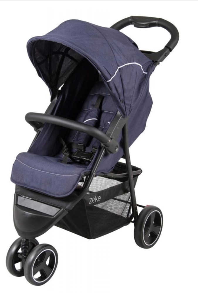 The Childcare Zeke Stroller Navy. Image: ACCC