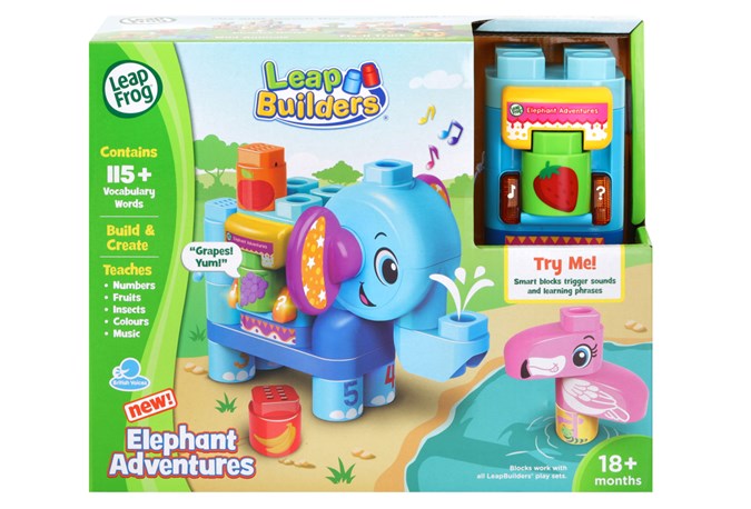 LeapFrog’s brand new LeapBuilders educational toys are a unique talking building blocks range that combines construction and curriculum. Children can follow the instructions to build and create different structures. The various LeapBuilders blocks can be inserted into the very unique SmartStar unit to trigger interaction and responses. Suitable for 18+ months.