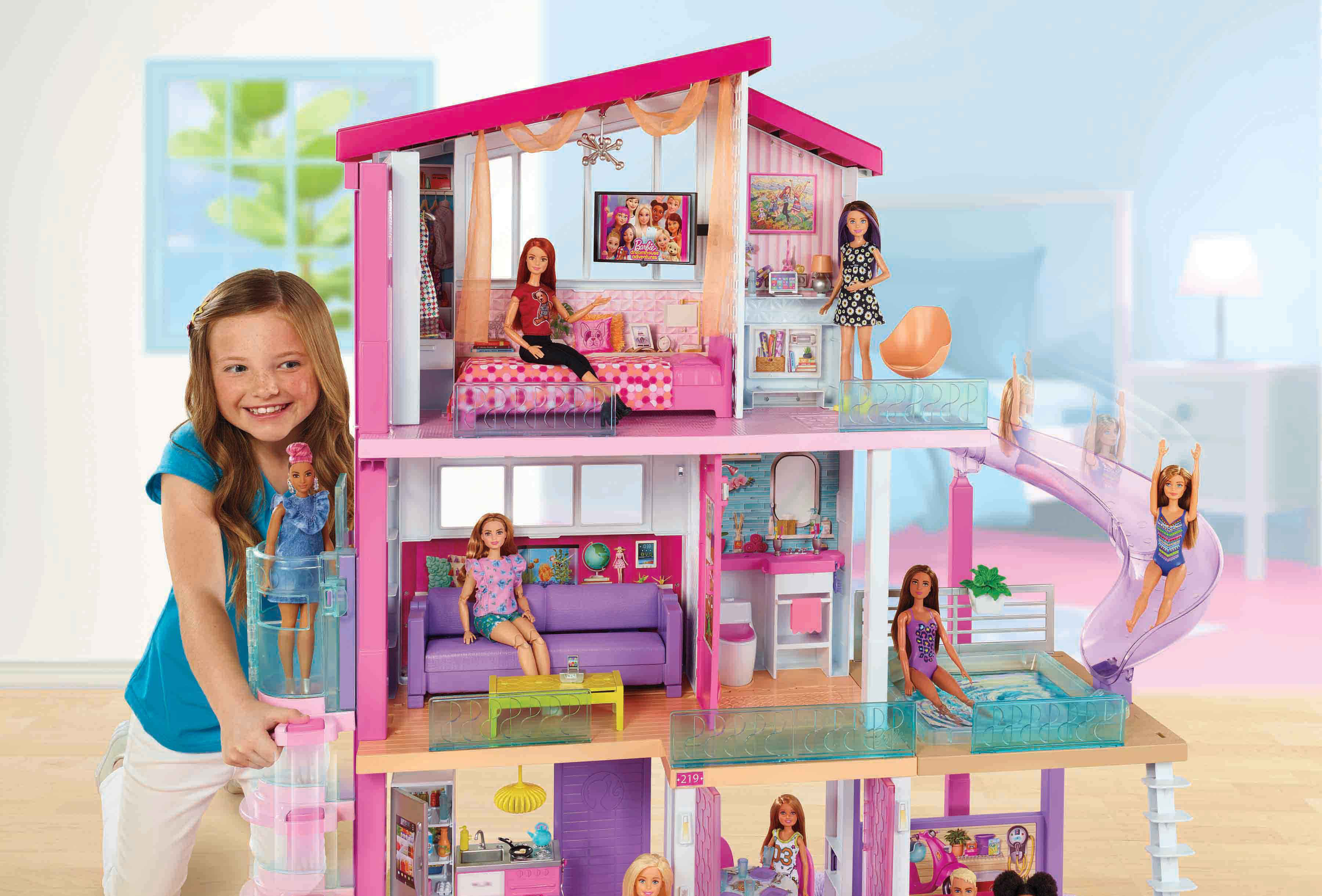 Барби дом 1. Барби Дрим Хаус 2018. Дом Барби Дрим Хаус. Домик для кукол Барби Дрим Хаус. Barbie дом мечты (68265).