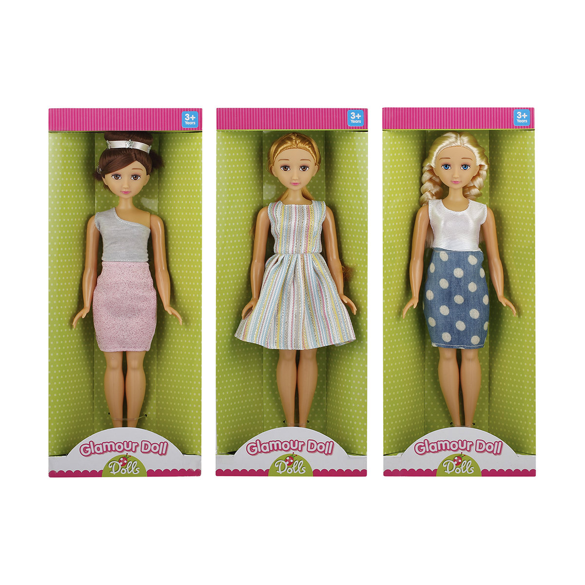 Anko GLAMOUR doll-bambola outfit-Kmart AUSTRALIA-Rosa E Bianco Abito Da Sera 